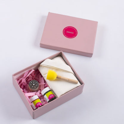 Rangoli Wood Block Print Kit With Tote Bag