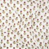 Red Booti Hand Block Print Fabric Online