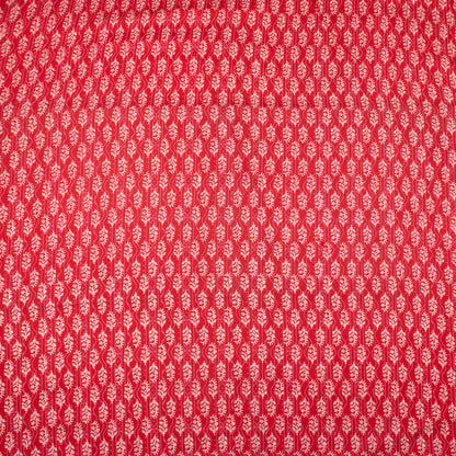 Red Booty Hand Block Print Fabric