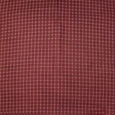 Red Checks Hand Block Print Dabu Fabric