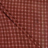 Red Checks Hand Block Print Dabu Fabric