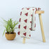 Red Geometrical Cotton Kashish Hand Block Print Fabric