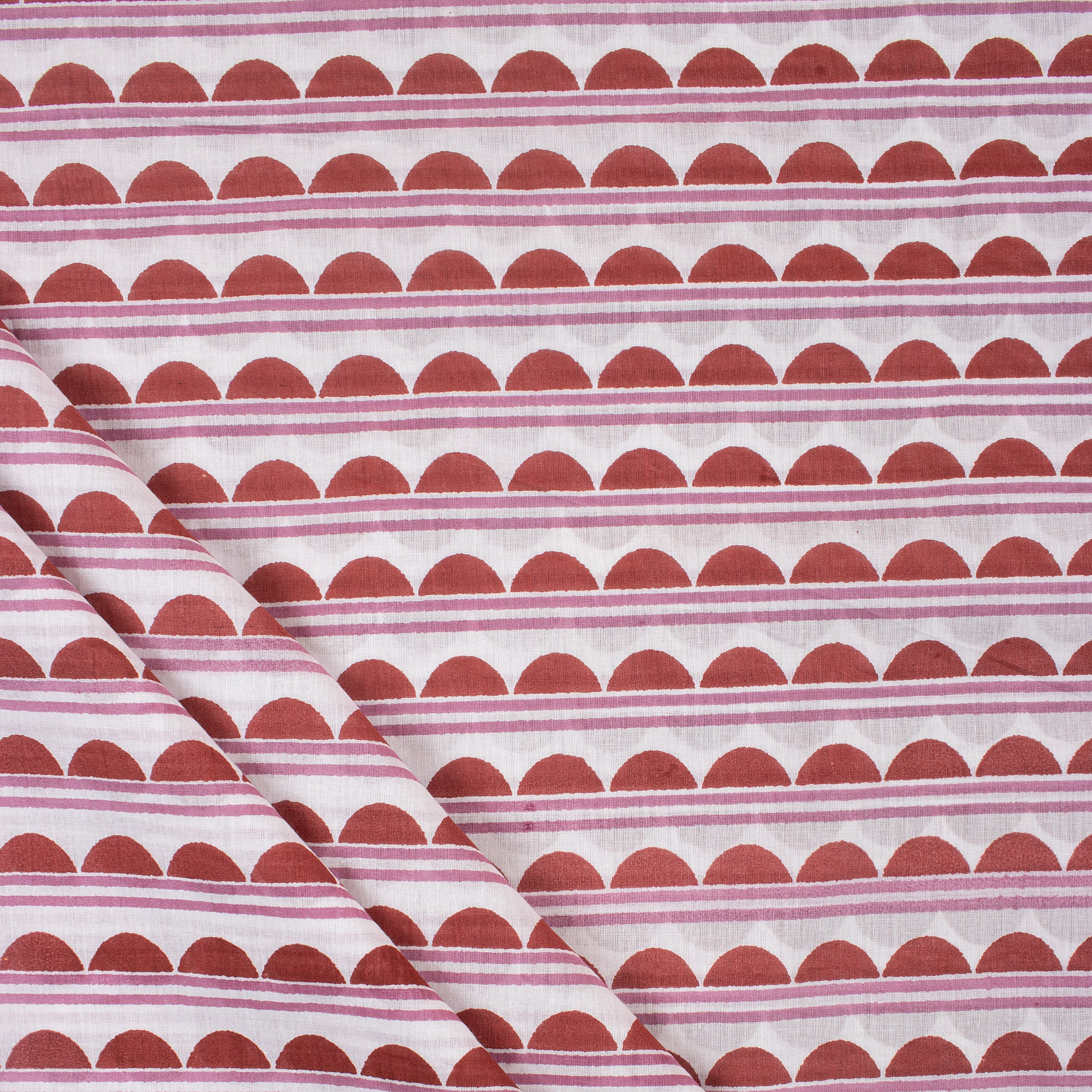 Red Indian Jaipuri Block Print Cotton Fabric