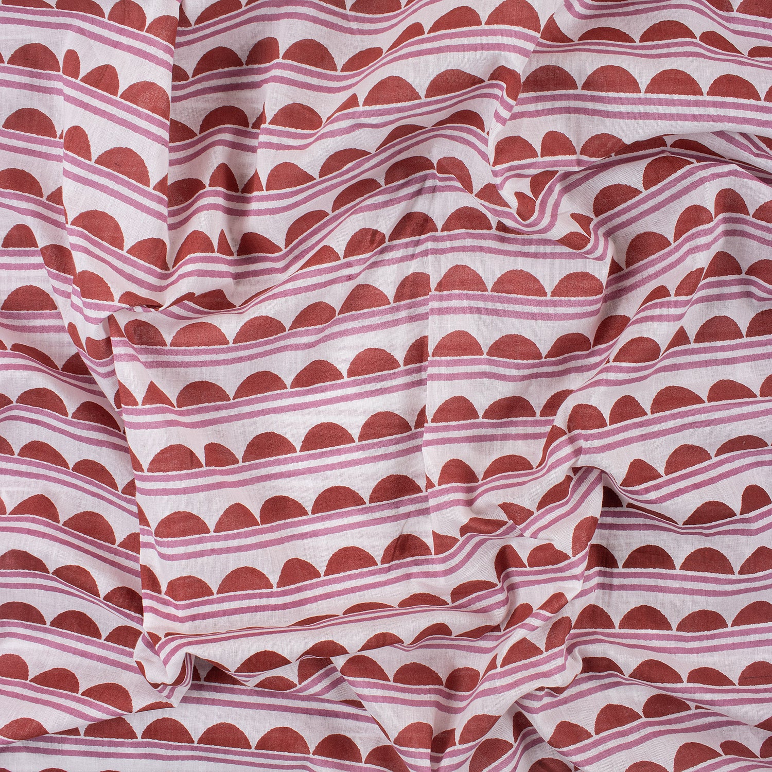 Red Indian Jaipuri Block Print Cotton Fabric