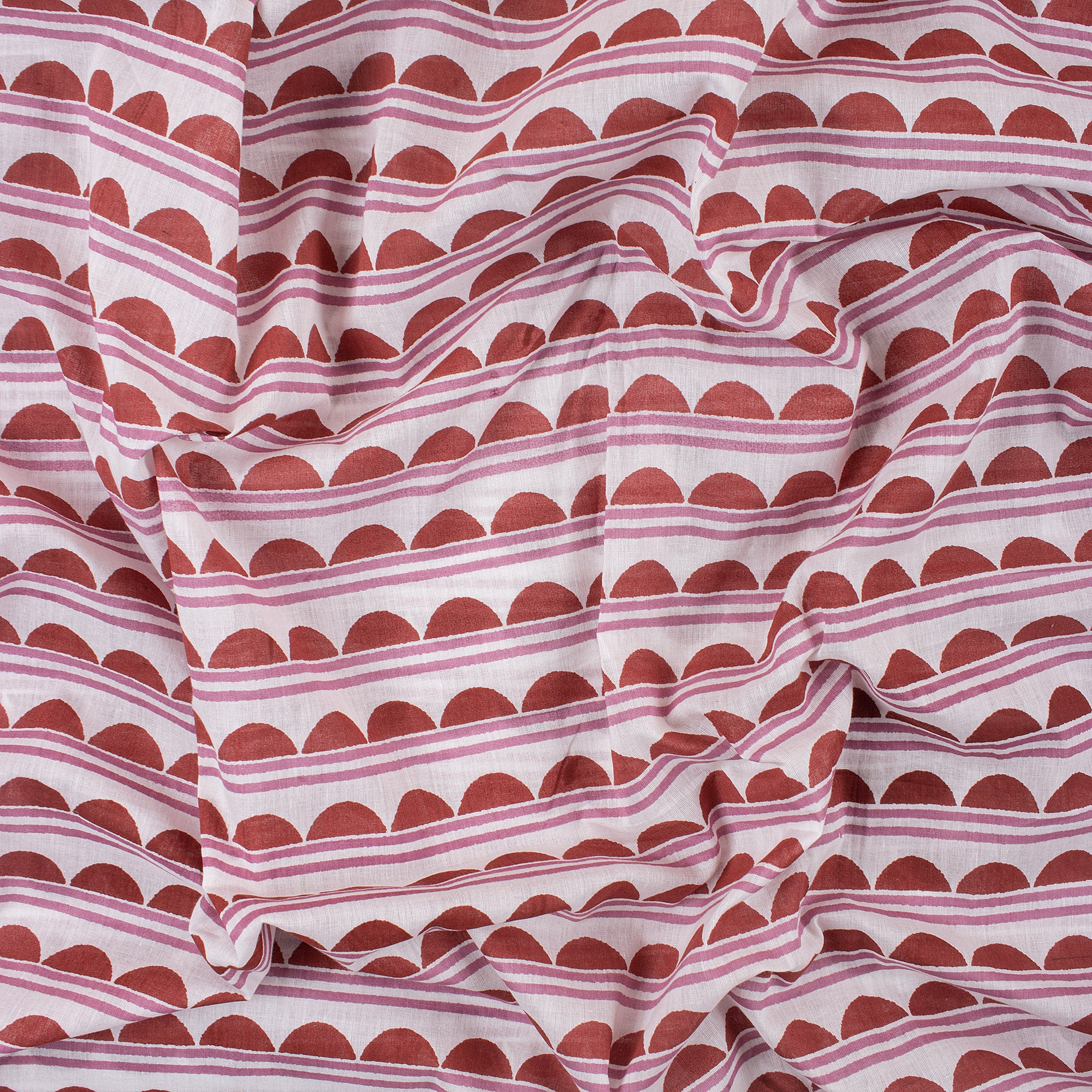 Red Indian Jaipuri Block Print Cotton Fabric