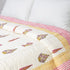 Red Leaf Block Printed Jaipuri Quilts For Winter