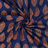 Red Leaf Indian Hand Block Print Dabu Fabric