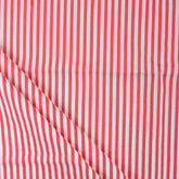 Red Striped Hand Block Print Fabric