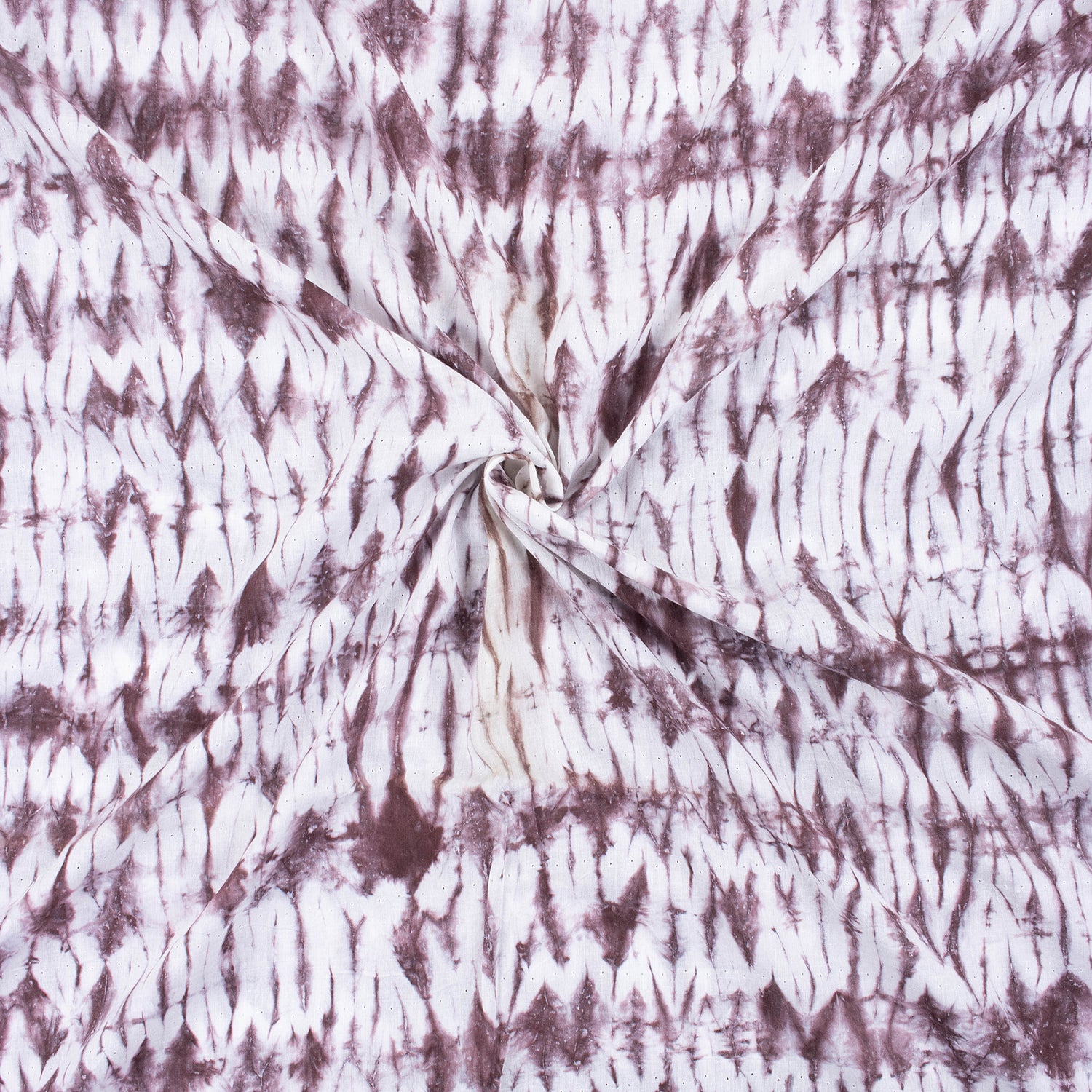 Red Tie Dye Shibori Cotton Fabric