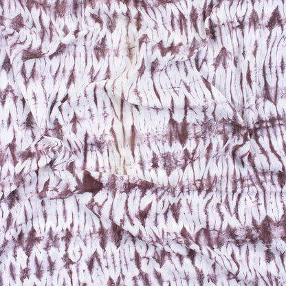 Red Tie Dye Shibori Cotton Fabric