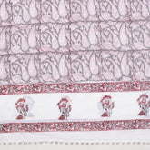 Red paisley Hand Block Print Cotton Summer Sarong For Ladies