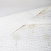 Reversible Hand Block Print Cotton Kantha Quilt Blanket