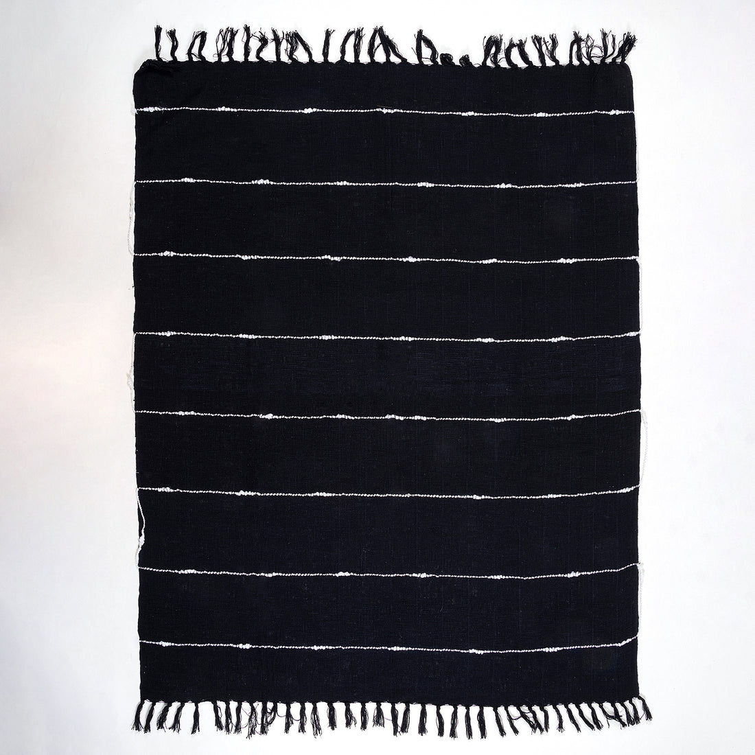 Reversible Hand Woven Cotton Throw Blankets
