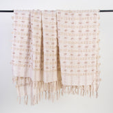 Reversible Indian Boho Cotton Woven Throw Blanket