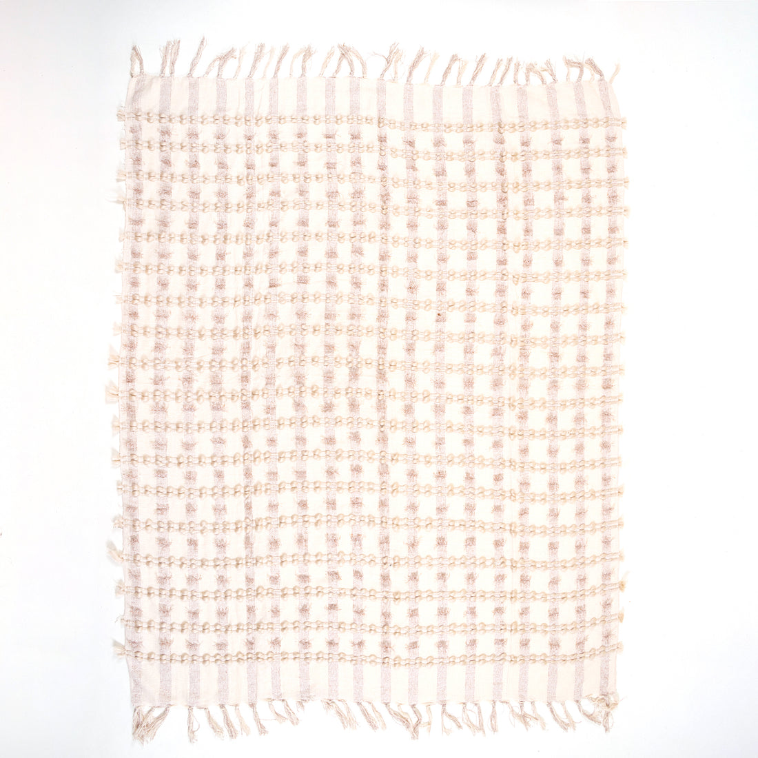 Reversible Indian Boho Cotton Woven Throw Blanket