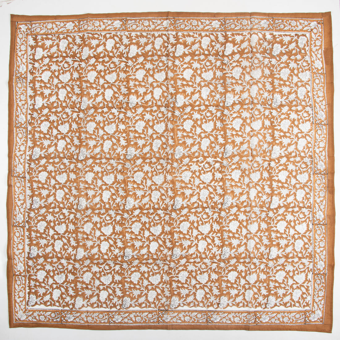 Trendy Brown Floral Soft Breathable Neck Wrap Scarf For Women