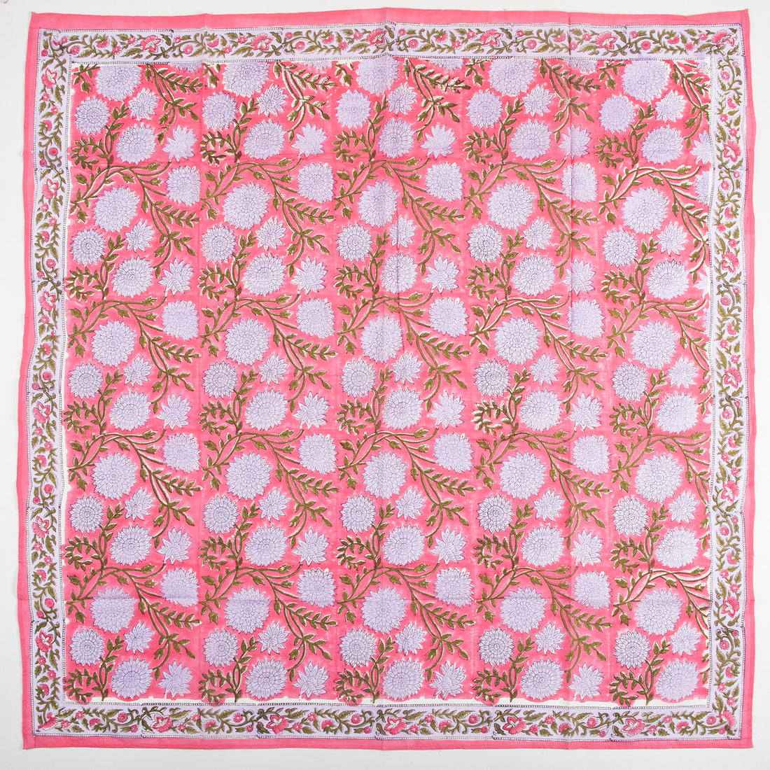 Traditional Indian Floral Printed Cotton Scarf for Women