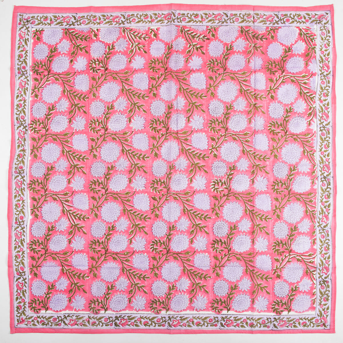 Traditional Indian Floral Printed Cotton Scarf for Women