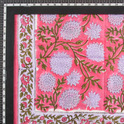 Traditional Indian Floral Printed Cotton Scarf for Women