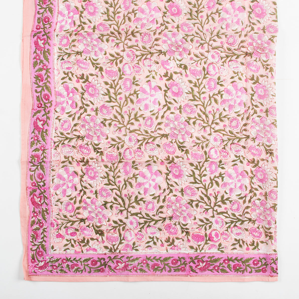 Pink Handmade Cotton Soft Neck Wrap Scarf For Women
