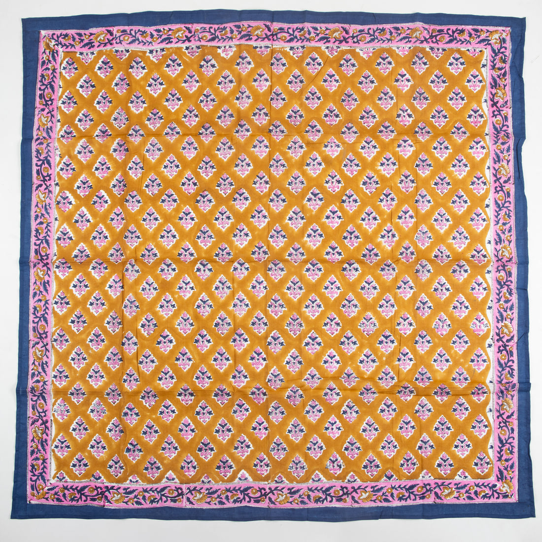 Cotton Hand Block Floral Printed Travel Scarf For Women &amp; Girls
