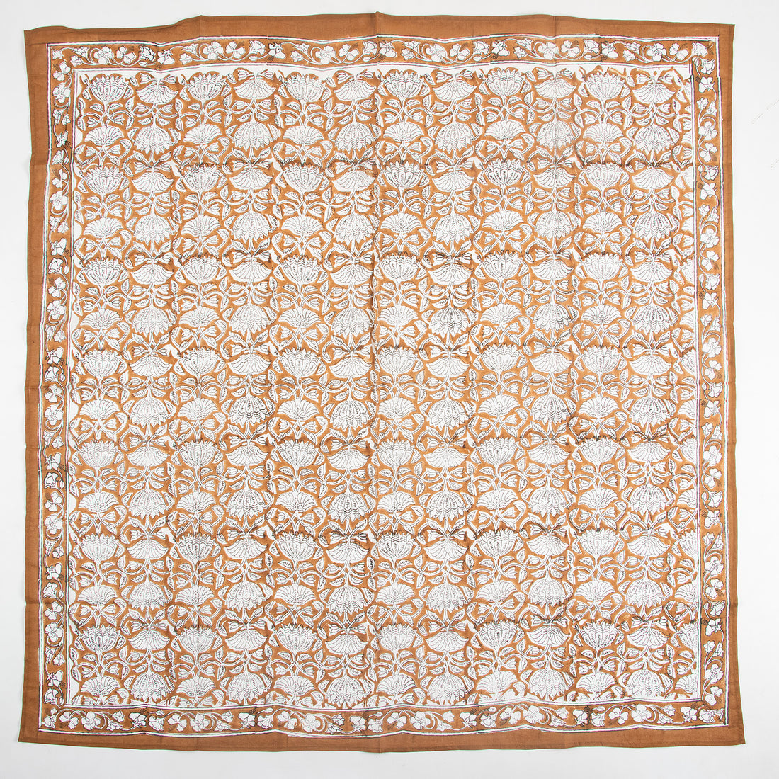 Women’s Vintage Hand Block Floral Print Scarf
