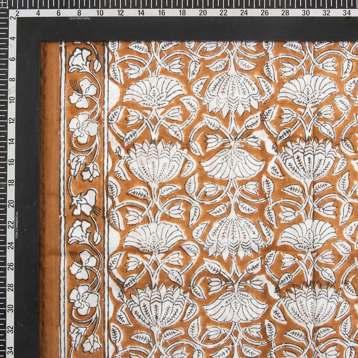 Women’s Vintage Hand Block Floral Print Scarf