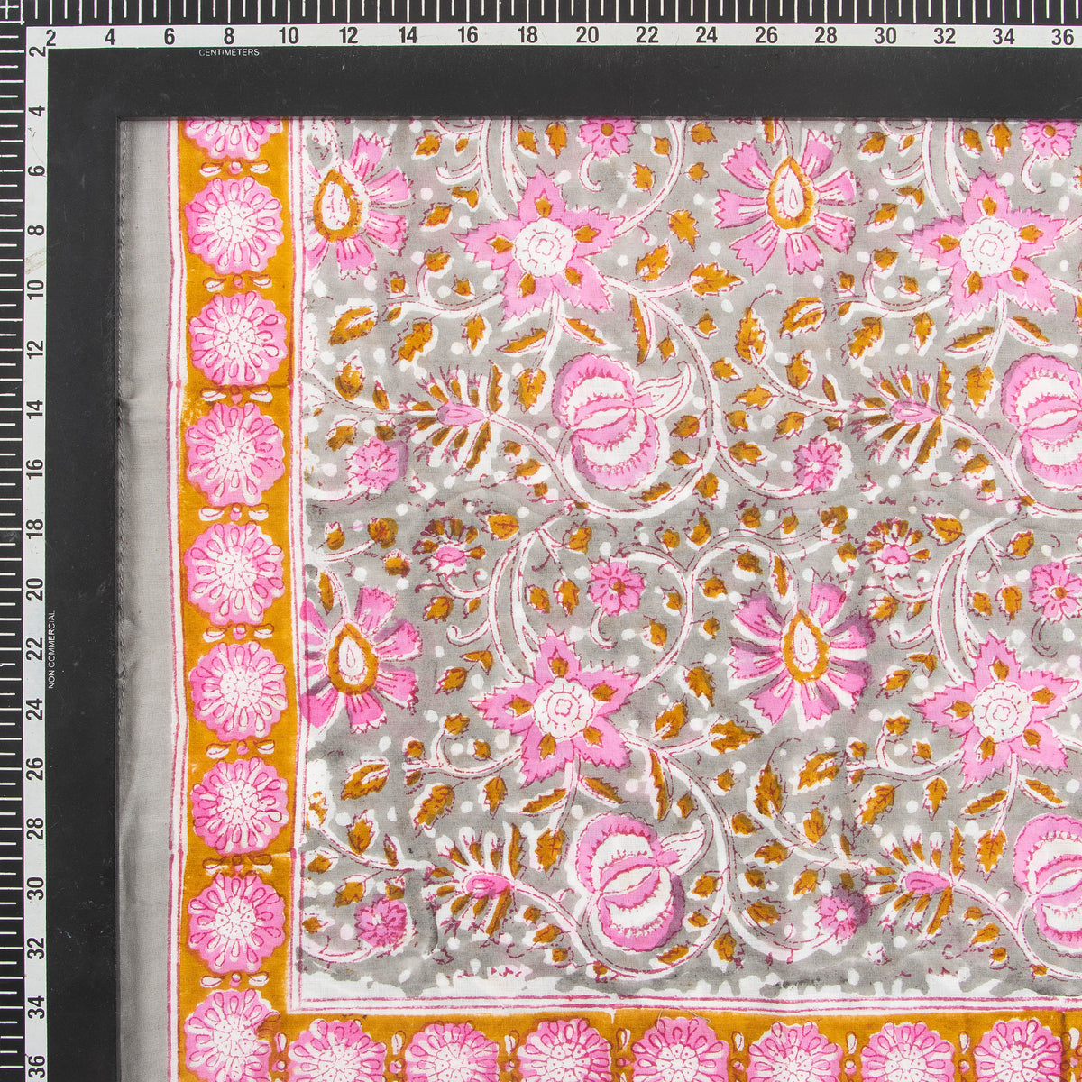 New Hand Block Floral Printed Cotton Neck Scarf