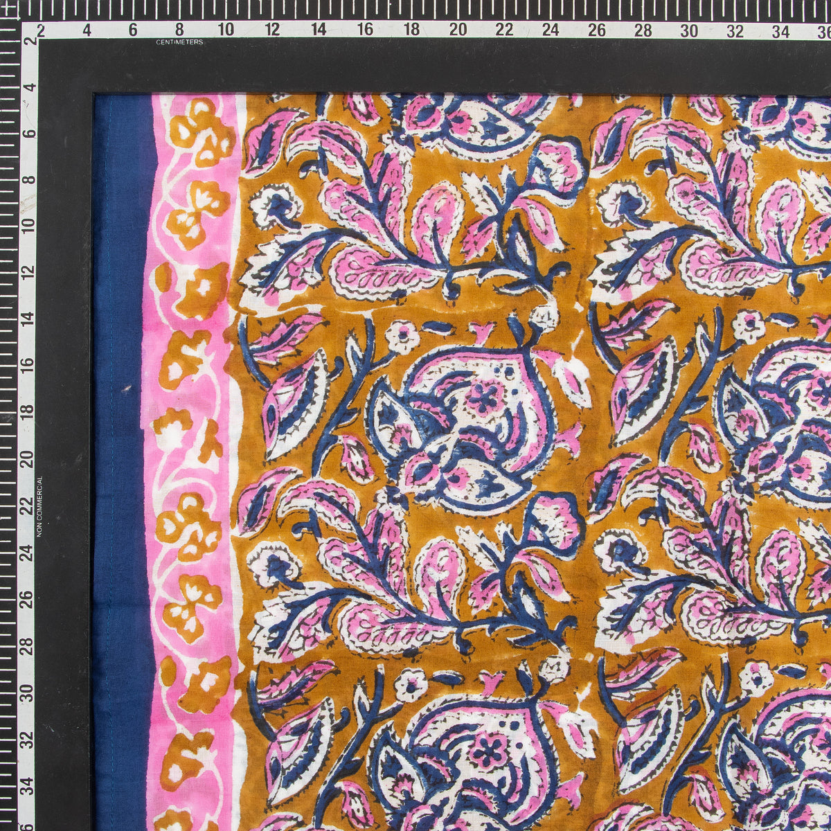 Multicolor Paisley Floral Printed Cotton Scarf for Women