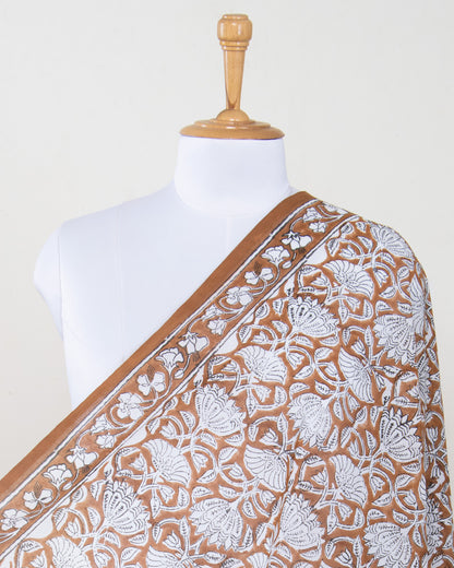 New Hand Block Floral Printed Cotton Beachwear For Women