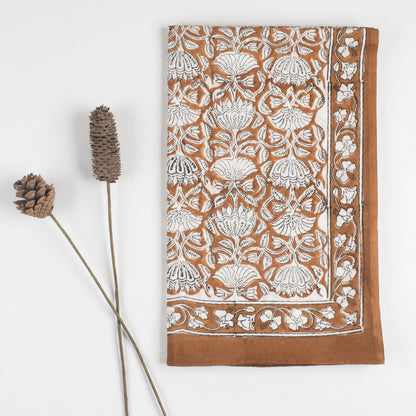 New Hand Block Floral Printed Cotton Beachwear For Women