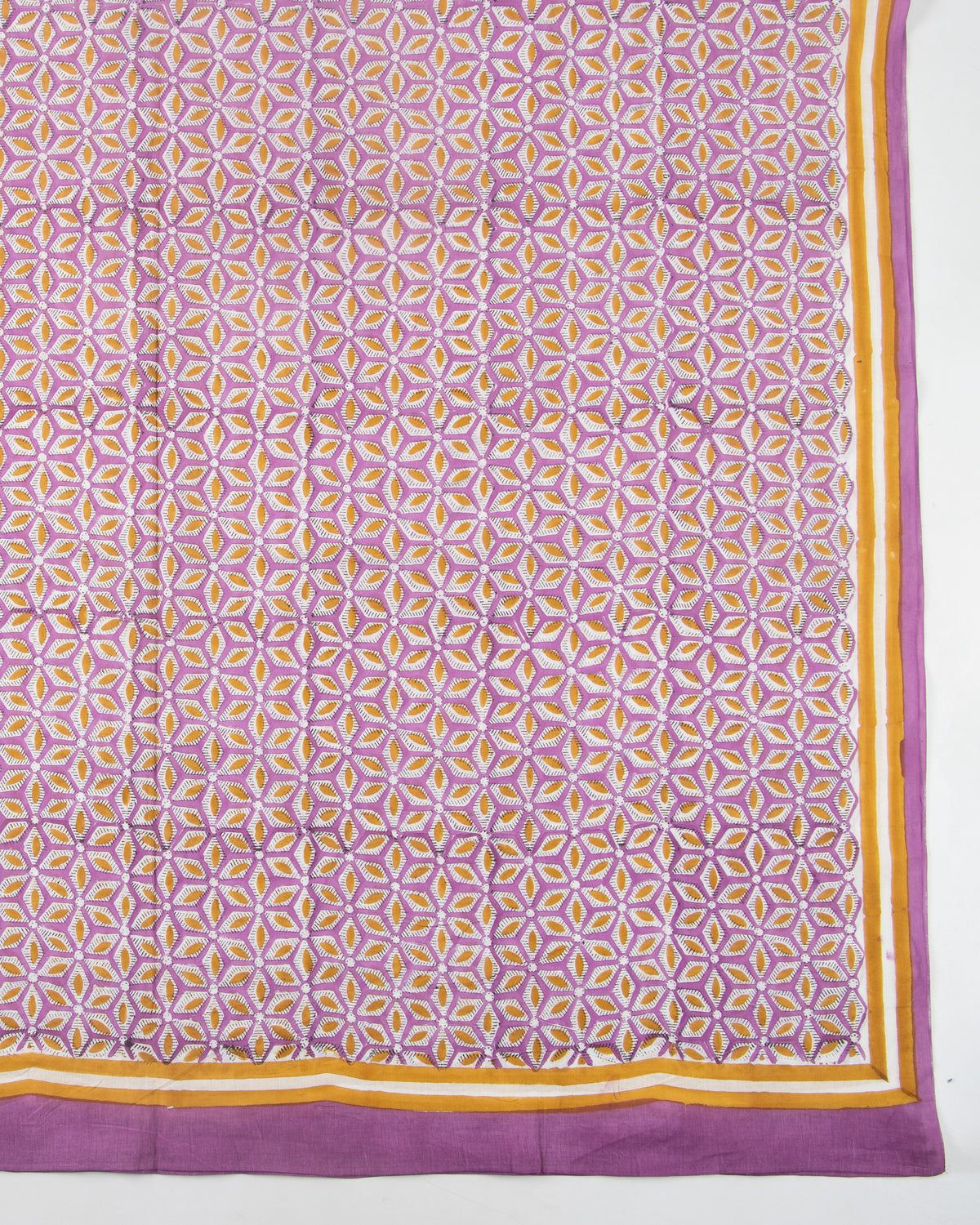 Purple Hand Printed Cotton Sarong for Women