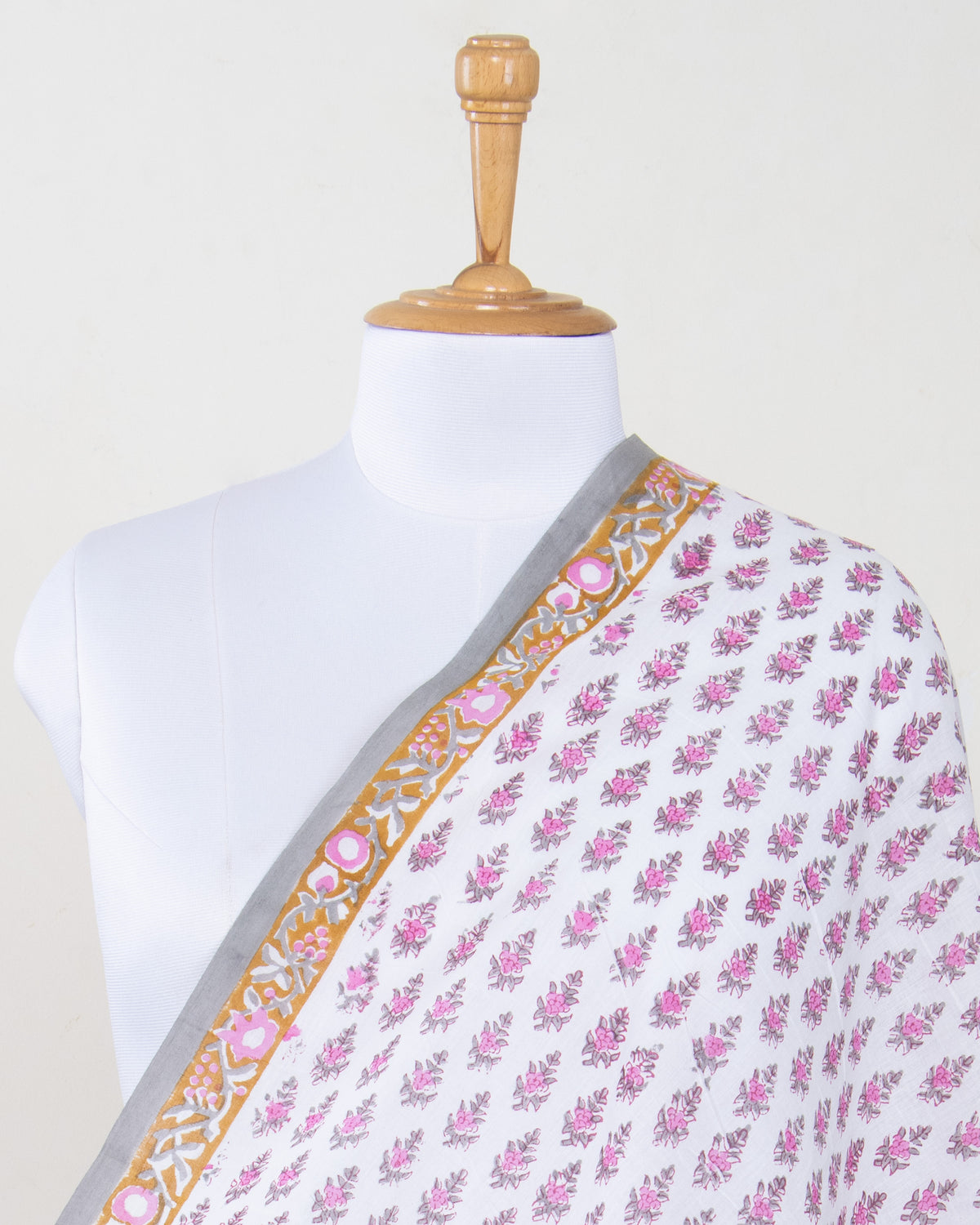Pink Booti Printed Cotton Beach Sarong Wrap For Women
