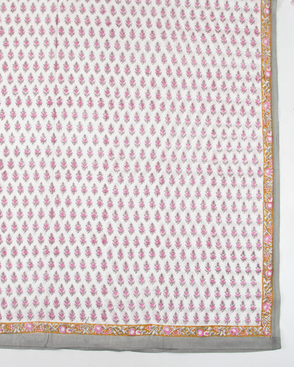 Pink Booti Printed Cotton Beach Sarong Wrap For Women