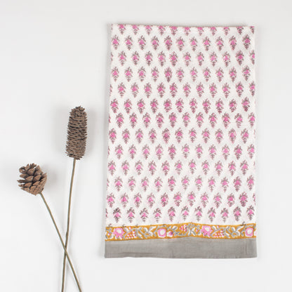 Pink Booti Printed Cotton Beach Sarong Wrap For Women
