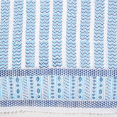 Blue Hand Block Print Beach Sarong Wrap For Women