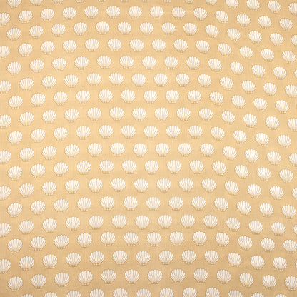 Sea Cell Hand Block Print Cotton Running Fabric
