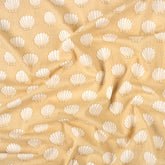 Sea Cell Hand Block Print Cotton Running Fabric