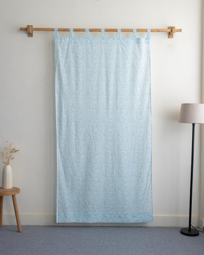 Sea Life Hand Block Printed Cotton Curtians