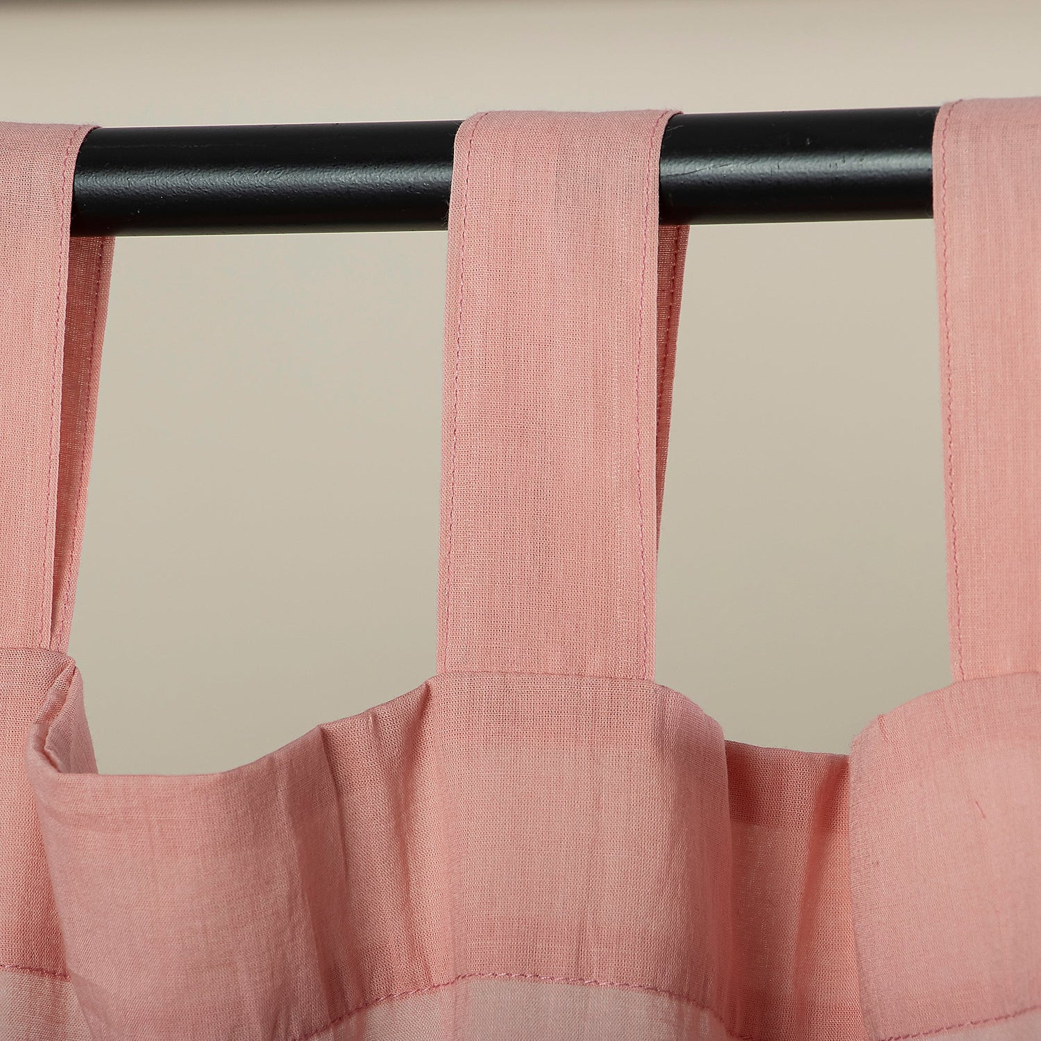 Set of 2 Cotton Solid Curtain For House, Office