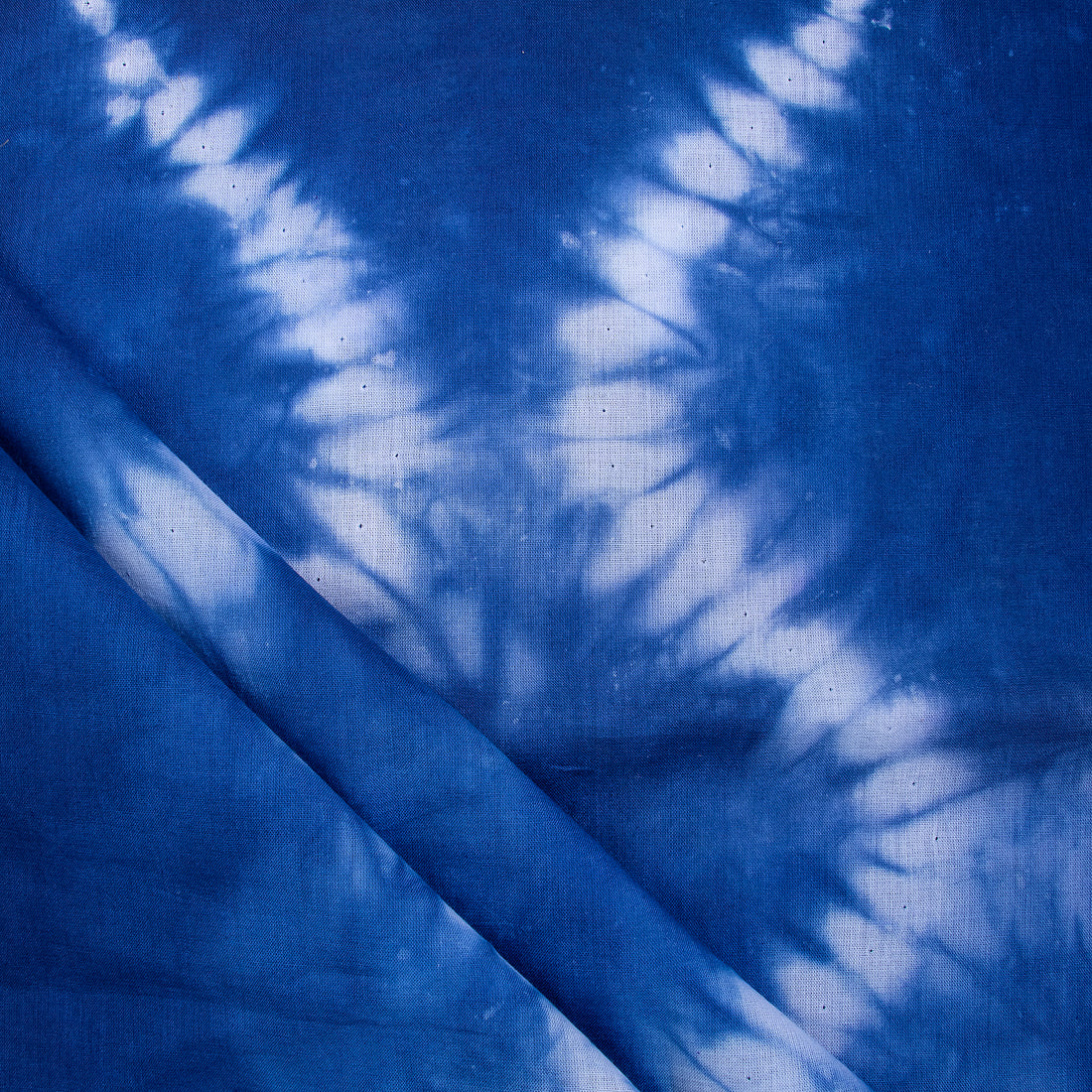 Shibori Blue Indain Cotton Tie Dye Fabric