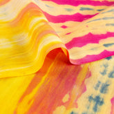 Shibori Tie-Dye Multicolor Fabric for Women&