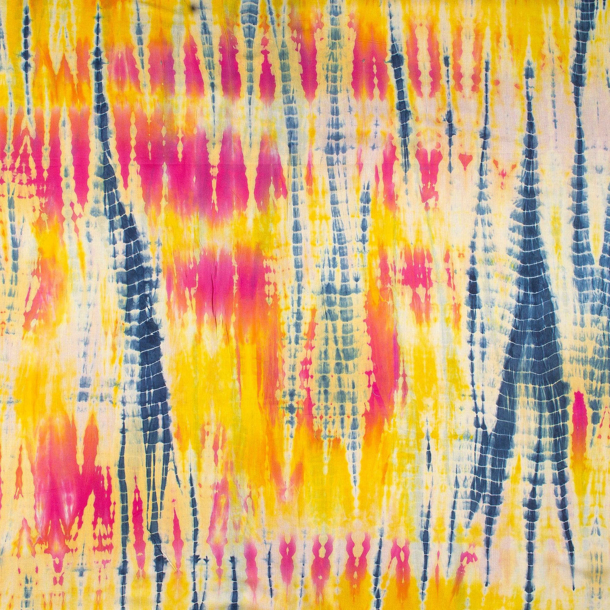 Shibori Tie-Dye Multicolor Fabric for Women&