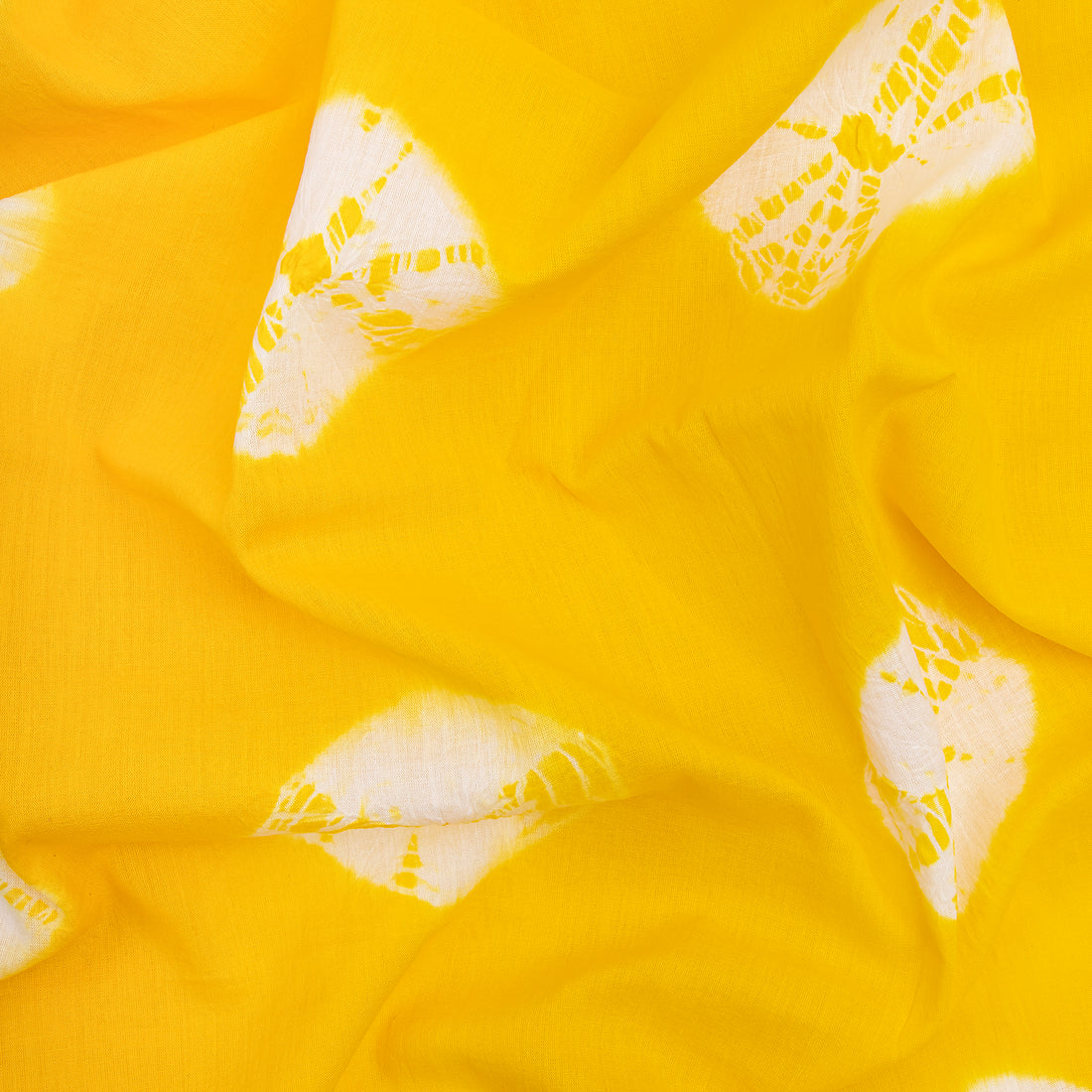 Shibori Yellow Tie Dye Fabric