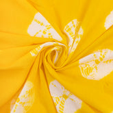 Shibori Yellow Tie Dye Fabric