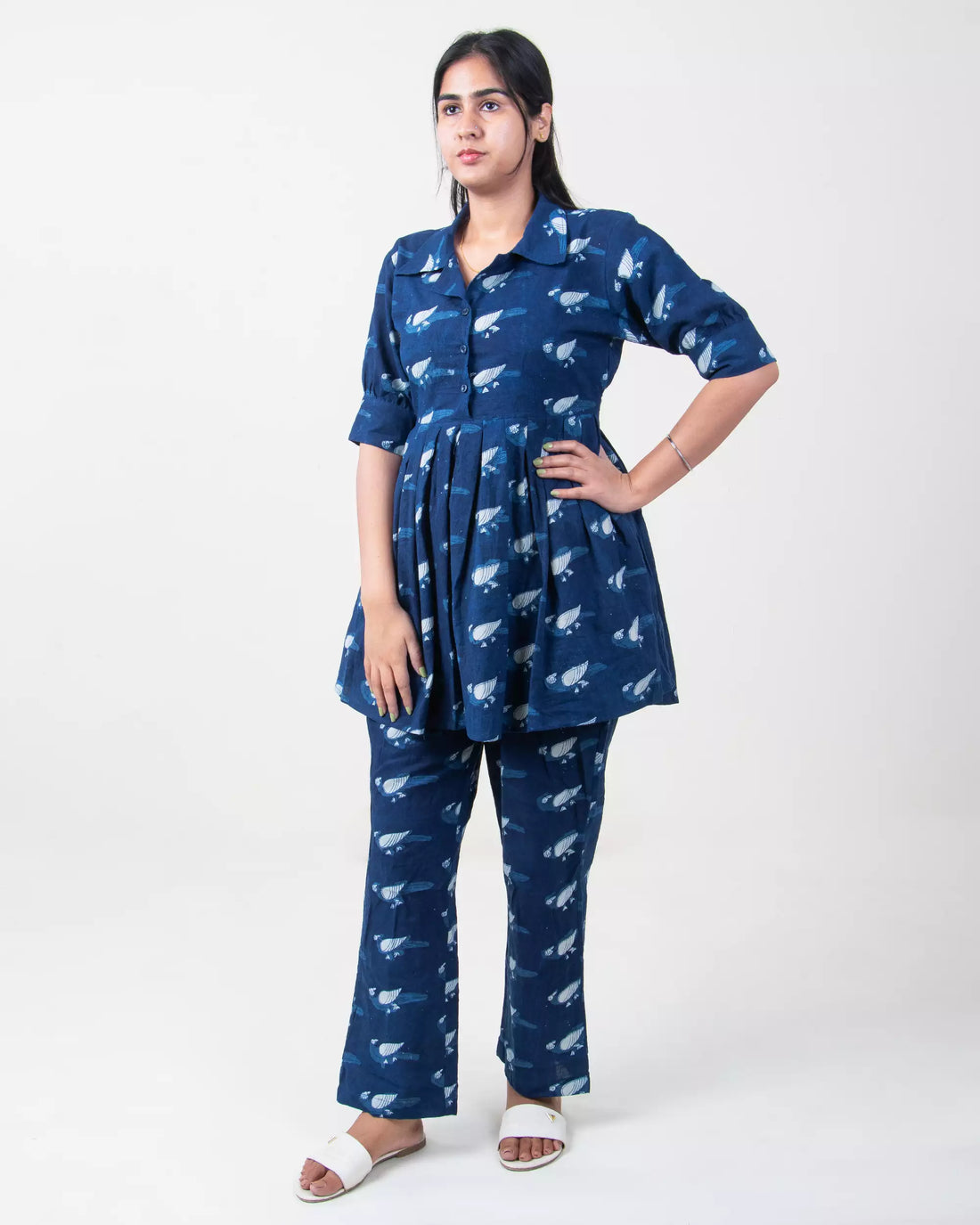 Shirt with Short &amp; Pajama Ladies Co-Ord Set 