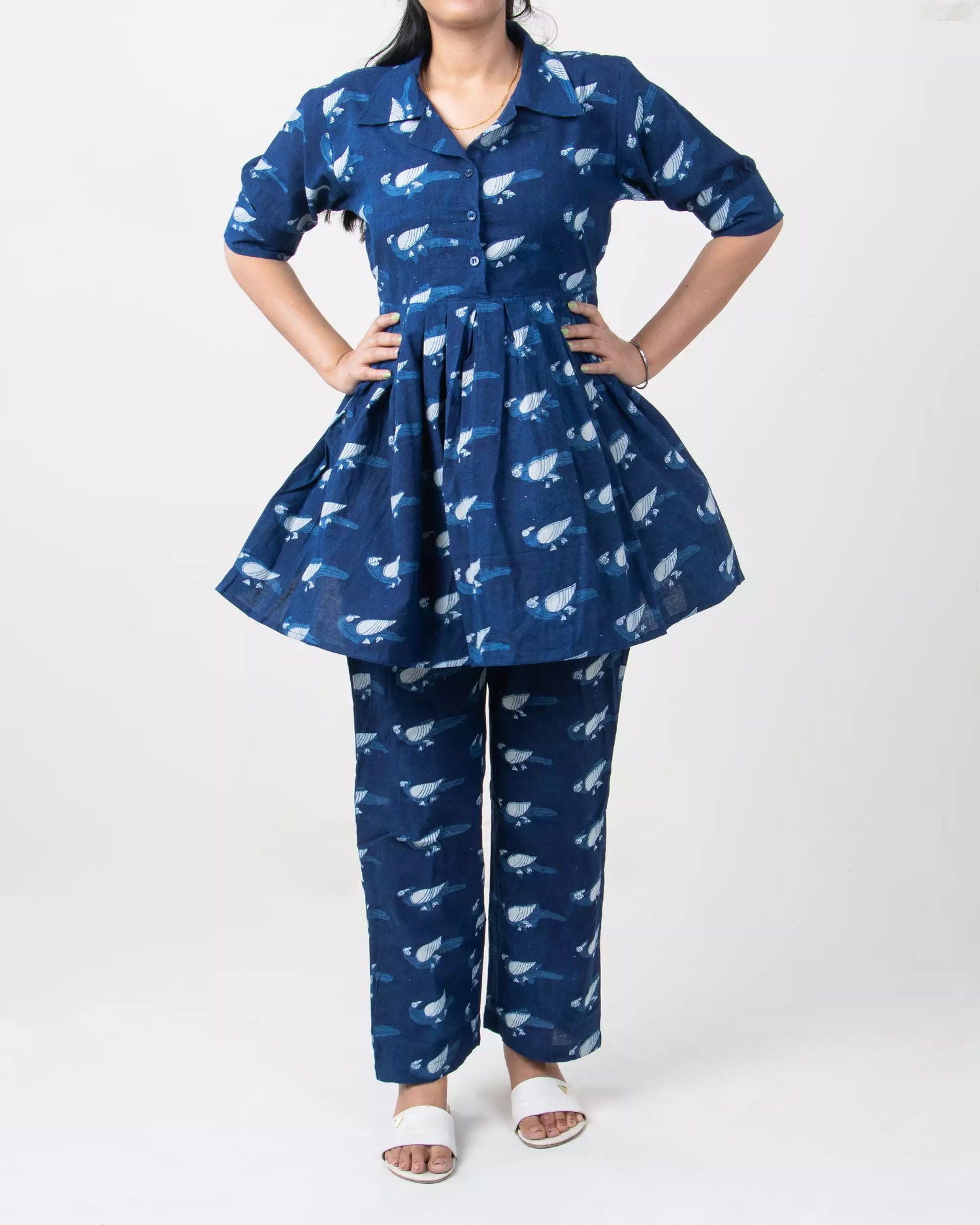 Shirt with Short &amp; Pajama Ladies Co-Ord Set 