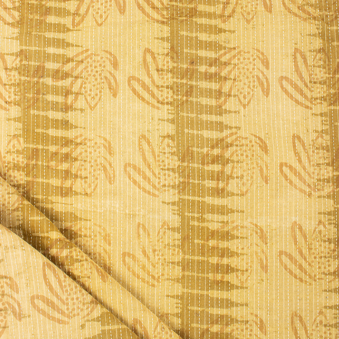 Shoft Cotton Hand Block Printed Dabu Kantha Fabric