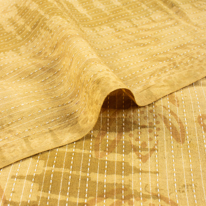 Shoft Cotton Hand Block Printed Dabu Kantha Fabric