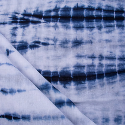 Shop Organic Blue Cotton Tie Dye Shibori Fabric